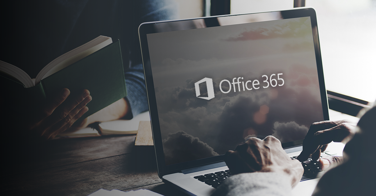 laptop running Office 365